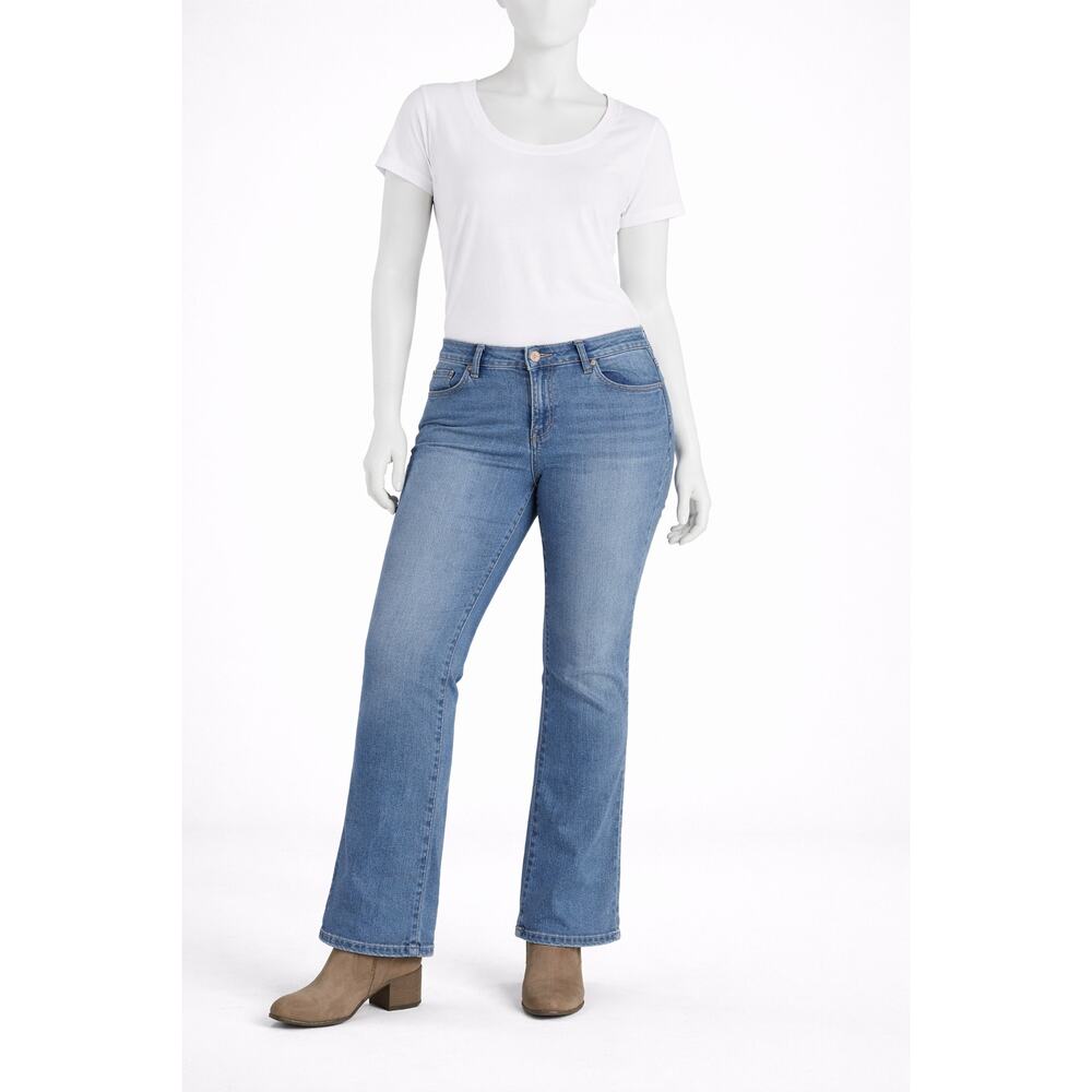 Duluth Trading Bootcut Jeans Womens 36x27 Light Wash Stretch Mid Rise durable